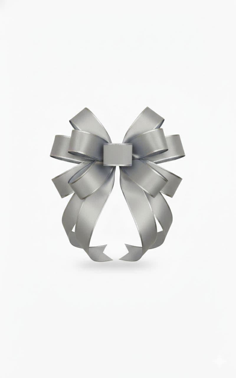 10 Loop Mailbox Bow Silver