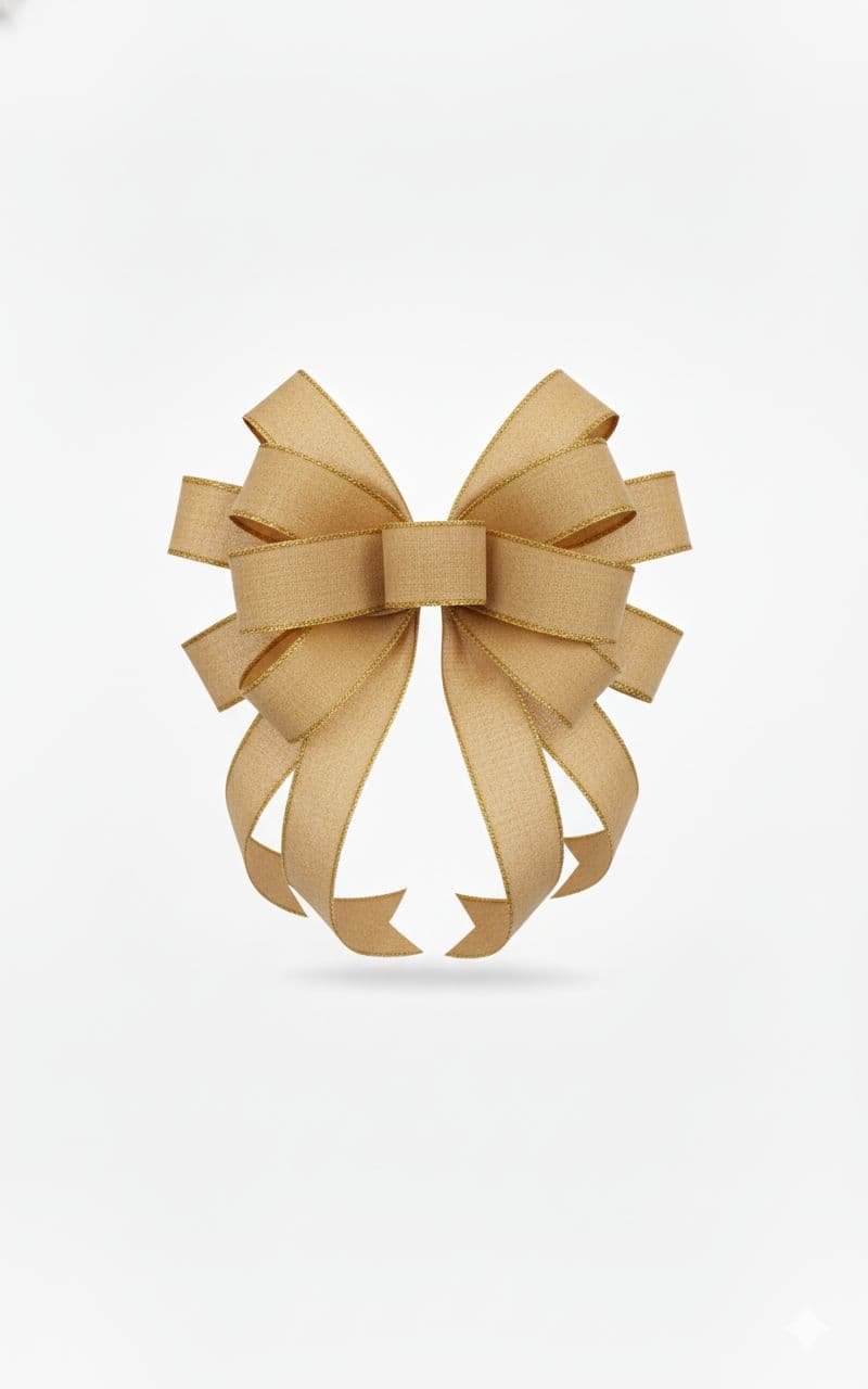 12 Loop Mailbox Bow Burlap