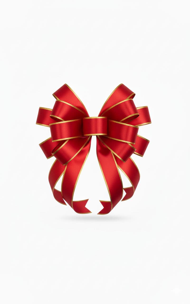 12 Loop Mailbox Bow Red