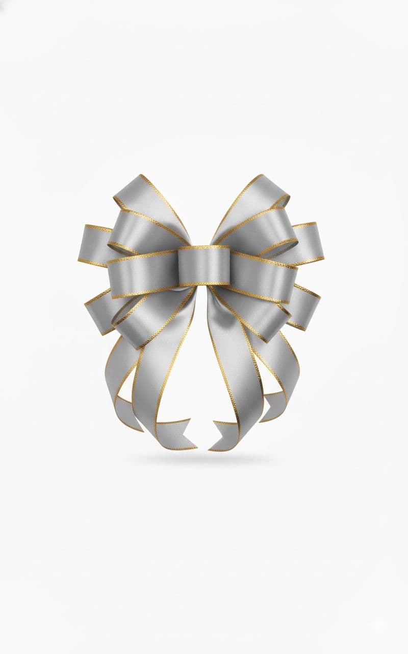 12 Loop Mailbox Bow Silver