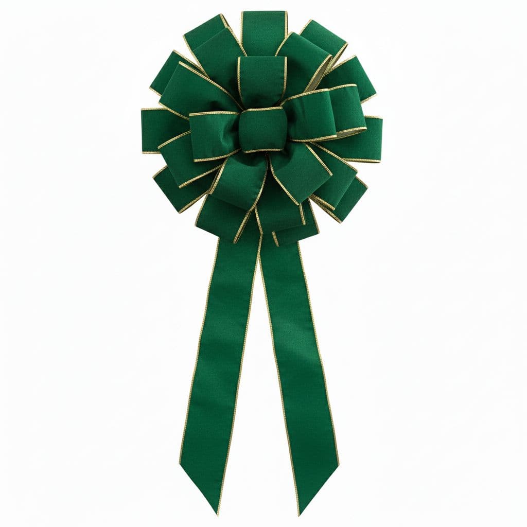 24 Loop Tree Topper Bow Green