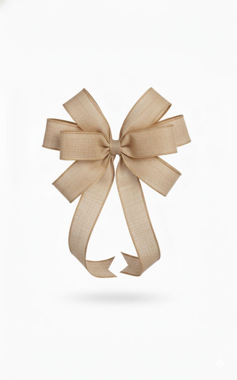 8 Loop Mailbox Bow Burlap