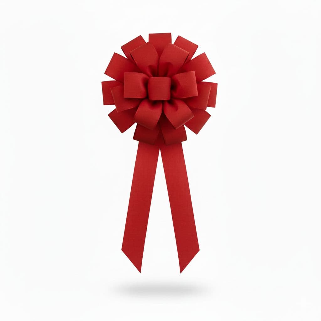 18 Loop Display Bow Red