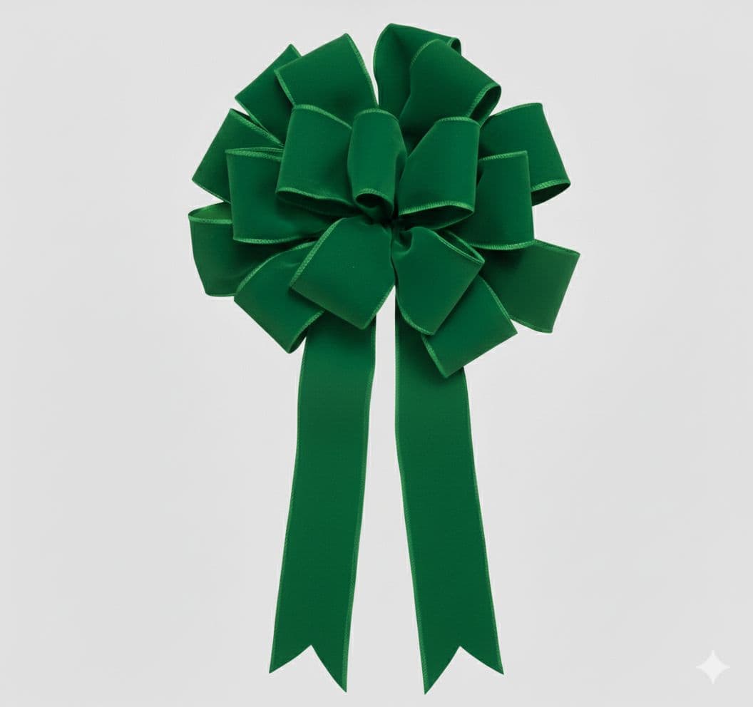 18 Loop Poly Outdoor Bow Green