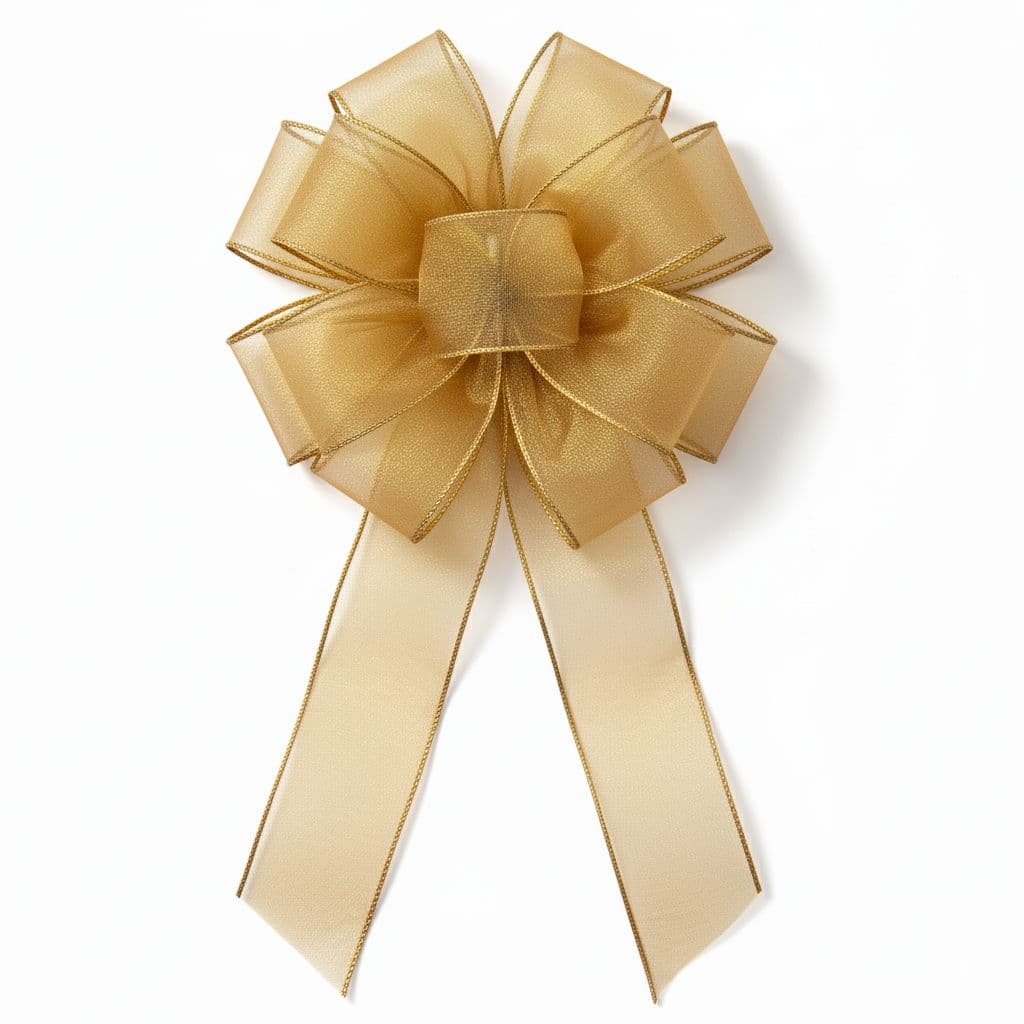 12 Loop Mesh Bow Gold