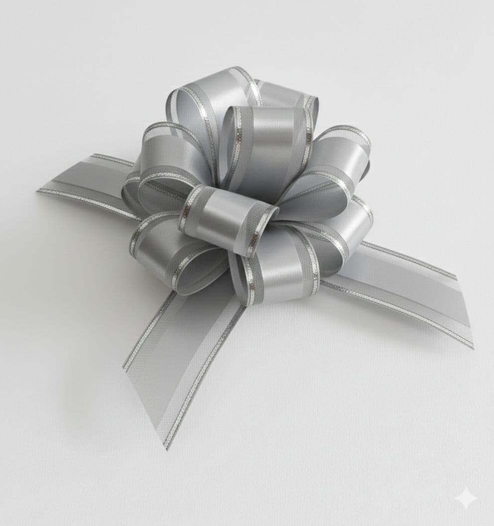 10 Loop Pull Bow Silver